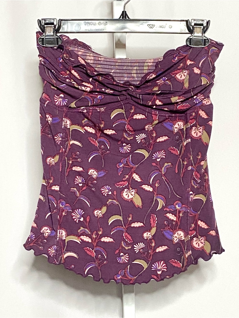 Free People Midnight Floral Smocked Tube Top • XS
